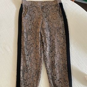 Anne Klein snake brown/black dressy joggers